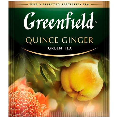 Чай зеленый в пакетиках Greenfield Quince Ginger, 25 шт, купить недорого