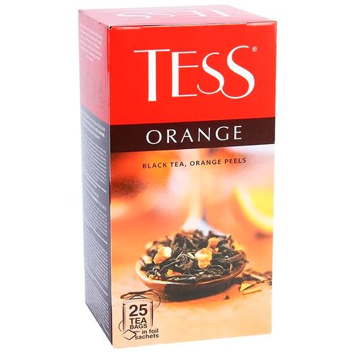 Чай черный в пакетиках Tess Orange, 25 шт, в Узбекистане