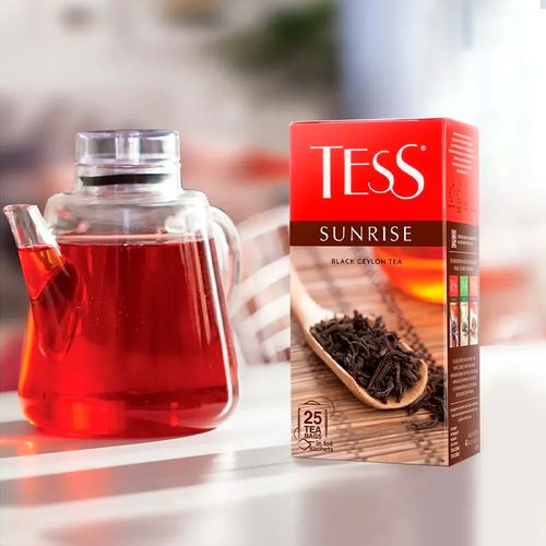 Чай черный в пакетиках Tess Sunrise, 25 шт, sotib olish