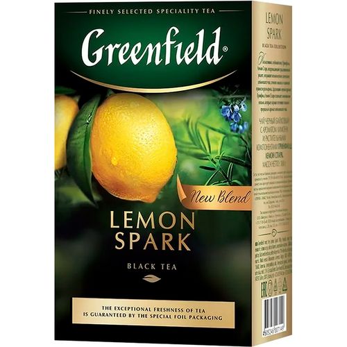 Листовой чай черный Greenfield Lemon Spark, 100 гр, купить недорого