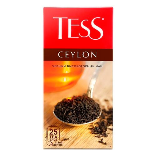 Чай черный в пакетиках Tess Ceylon, 25 шт