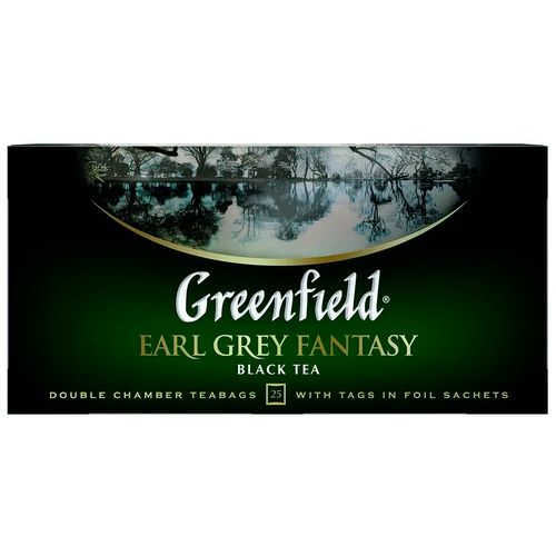 Чай черный в пакетиках Greenfield Earl Grey Fantasy, 25 шт