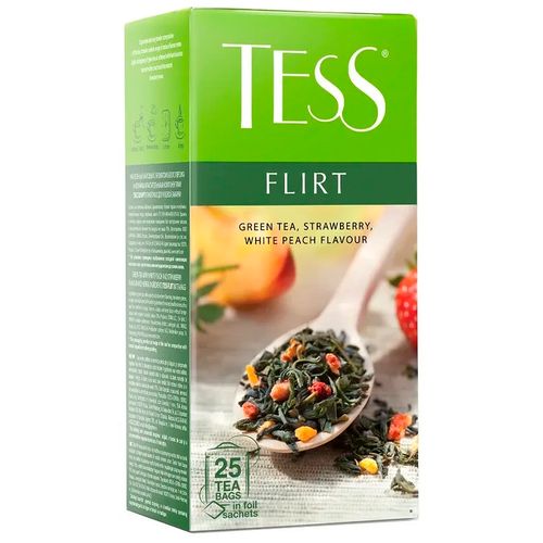 Чай зеленый в пакетиках Tess Flirt, 25 шт, купить недорого