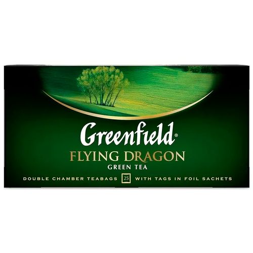 Чай зеленый в пакетиках Greenfield Flying Dragon, 25 шт, купить недорого