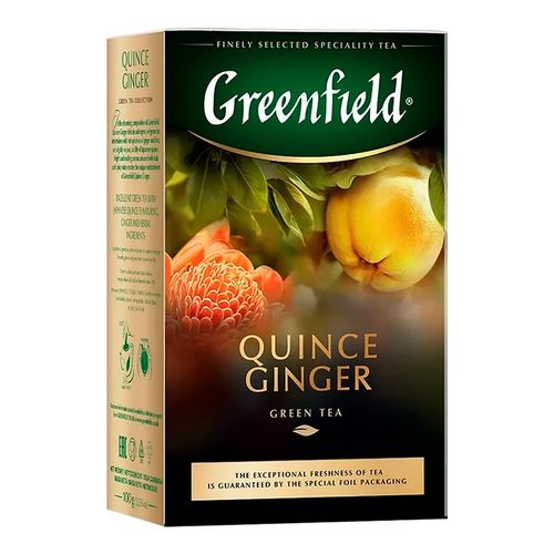 Листовой чай зеленый Greenfield Quince Ginger, 100 гр