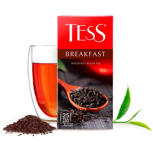 Чай черный в пакетиках Tess Breakfast, 25 шт, sotib olish