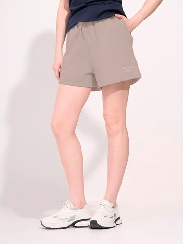 DNZ TEKS DZ-157 paxta cho‘ntakli kalta sport shortigi, bej