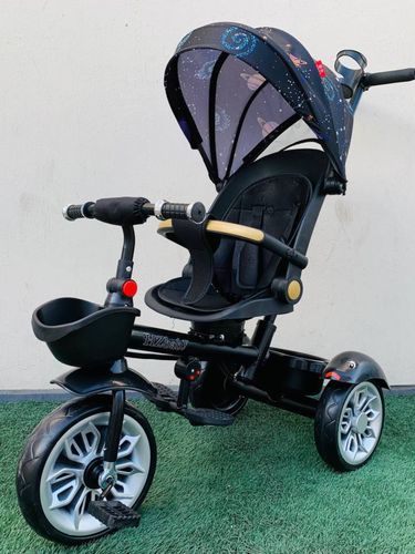 Велоколяска Kidilo 882, Черный, купить недорого