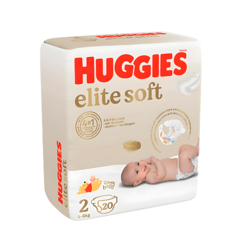 Bolalar tagliklari Huggies Elite Soft 2 4-6 kg, 20 dona (Andijon uchun)