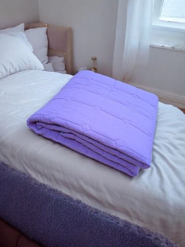 Летнее двуспальное одеяло Linens 3233, 195х215 см, Сиреневый
