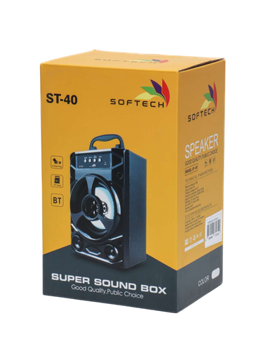 Портативная акустика Softech ST40, Черный, купить недорого