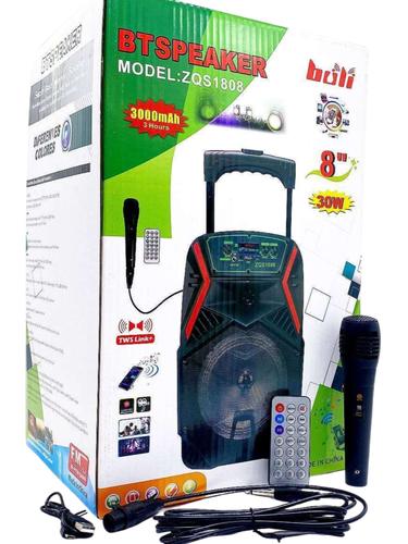 Портативная акустика c микрофоном OEM Buli ZQS1808S, Черный