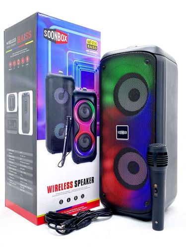 Портативная колонка с микрофоном Soonbox S4421, Черный