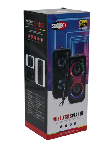 Портативная акустика Soonbox Bluetooth S4420, Черный, фото