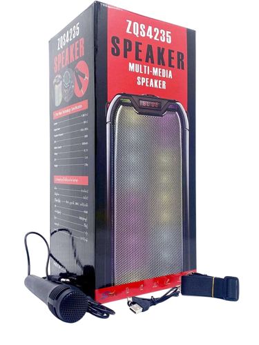Sing-e ZQS4235 mikrofonli portativ akustika, qora, купить недорого