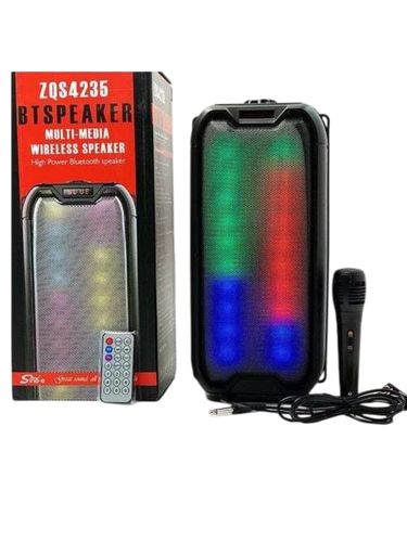 Sing-e ZQS4235 mikrofonli portativ akustika, qora