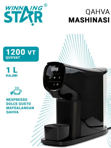 Kapsula kofemashinasi Winning star ST-9701, 1000 Vt, 1 L, Dolce Gusto, Nespresso, купить недорого