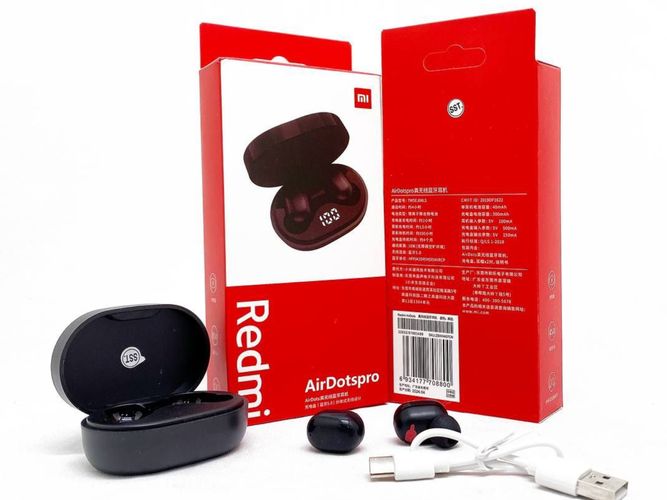 Беспроводные наушники TWS AirDots PRO Redmi SST EJ04LS, Черный, в Узбекистане