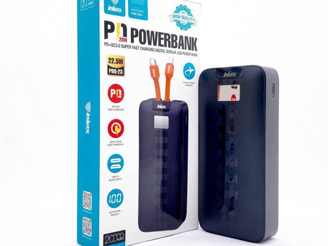 Внешний аккумулятор Inkax PBQ23 20000mAh, Черный, купить недорого