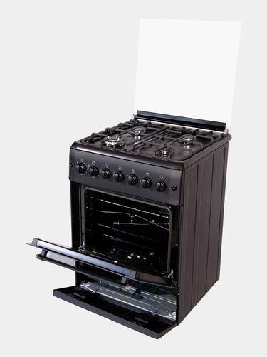 Gaz plitasi Бирюса N60GG71BL, qora, в Узбекистане