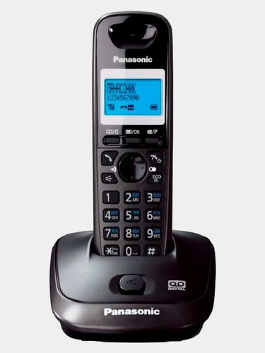 Радиотелефон Panasonic KX-TG2511UAT, спикерфон, журнал вызовов, Эко-режим, Черный, купить недорого