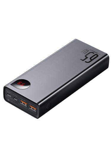Tashqi batareya (Power bank) Baseus Adaman 20000mAh 65W PPADM65-S, qora, в Узбекистане