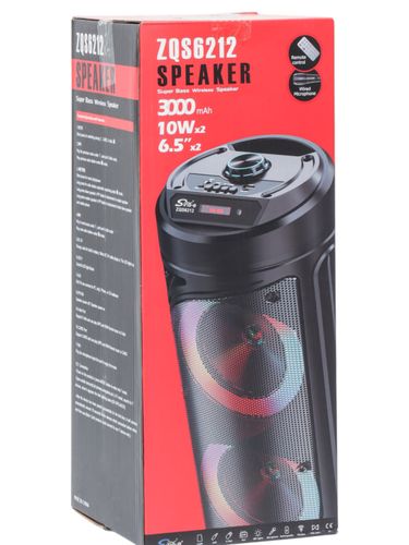 Kolonka Subwoofer ZQS-6212, qora, фото