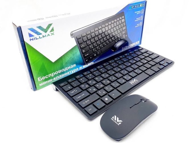 Комплект мышка и клавиатура  Nillmax NM33, Черный