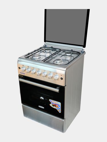 Gaz plitasi Бирюса U60GG12SS, po'lat rang, купить недорого