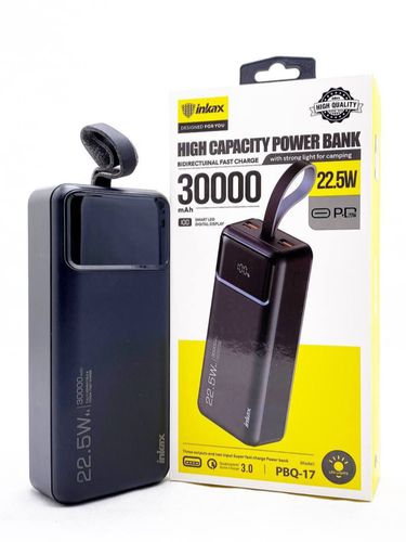 Внешний аккумулятор Inkax PBQ17 30000mAh, Черный, купить недорого