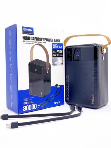 Внешний аккумулятор Inkax PBQ18 80000mAh, Черный