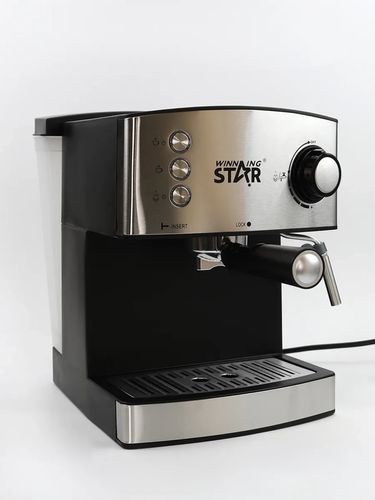 Рожковая кофемашина Winning star ST-9702, 1.6 л, Черный, в Узбекистане