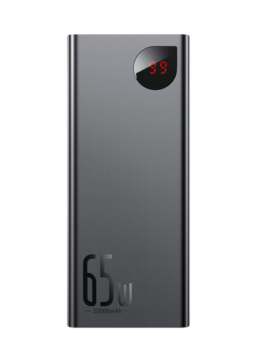 Tashqi batareya (Power bank) Baseus Adaman 20000mAh 65W PPADM65-S, qora