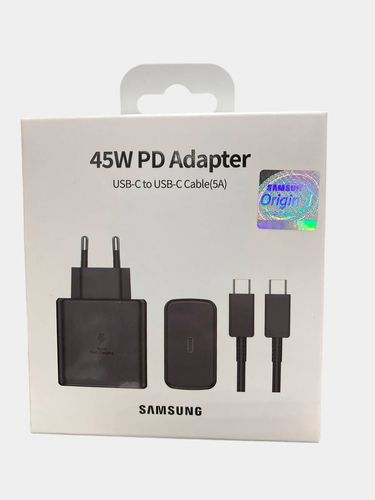 Зарядное устройство SAMSUNG 45W, Черный