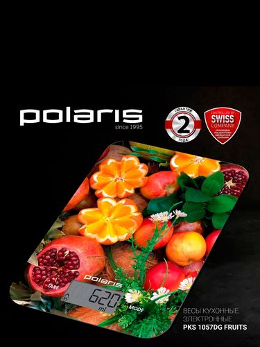 Кухонные весы Polaris PKS 1057DG Fruits, Разноцветный, купить недорого