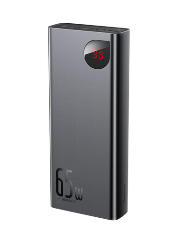 Tashqi batareya (Power bank) Baseus Adaman 20000mAh 65W PPADM65-S, qora, купить недорого
