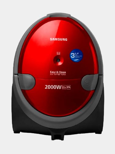 Пылесос мешковой Samsung VCC5376C3R/UZ, 2000 Вт, объем 2.4 л, мощность всасывания 420 А/Вт 