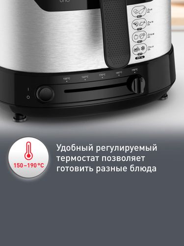 Фритюрница Moulinex AF215D10, Серебристый, фото