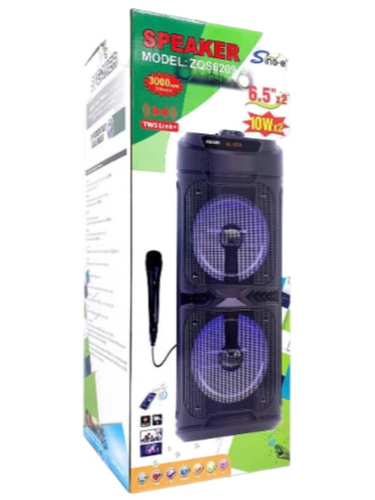 Kolonka Subwoofer mikrofon bilan Sing-e ZQS6209, qora, купить недорого