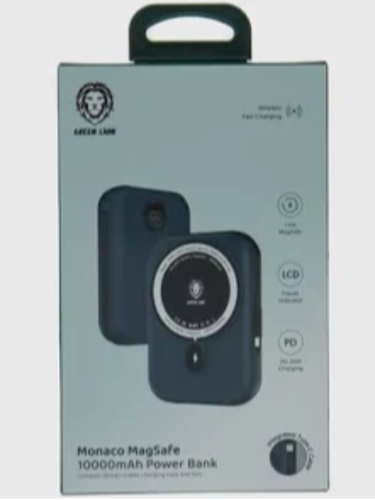 Tashqi batareya (Power bank) Green Lion Monaco 10000 mAh, to'q-kulrang, купить недорого