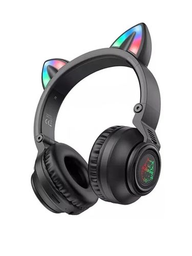 Беспроводные наушники Borofone BO18 Cat Ear, Черный, купить недорого