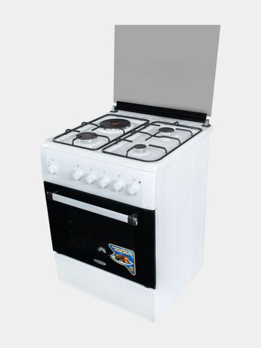 Gaz plitasi Biryusa N60GE07W, oq, купить недорого