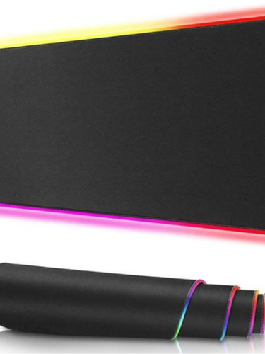Коврик для мыши  RS-07, с RGB подсветками, Черный, в Узбекистане