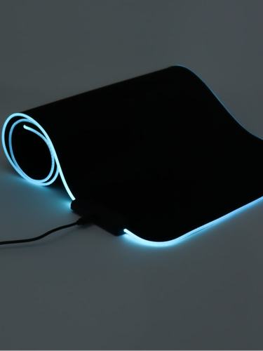 Коврик для мыши  RS-07, с RGB подсветками, Черный, купить недорого