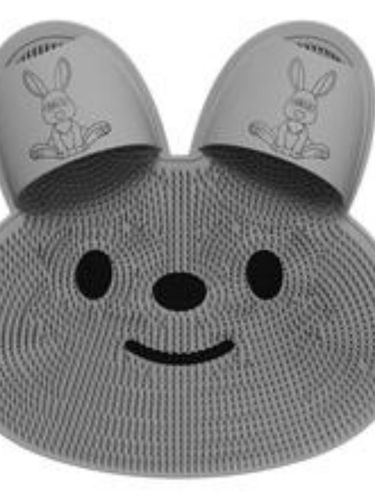 Массажный резиновый коврик для душа Rabbit, 45х45 см, Серый, в Узбекистане