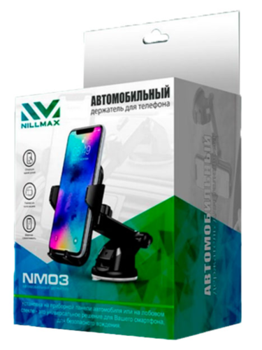 Автомобильный держатель для телефона Nillmax NM03, Черный