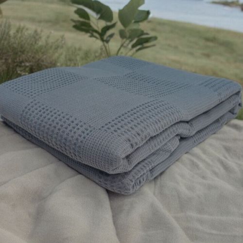 Linens 2338 bir kishilik choyshab, 110x220 sm, to‘q ko‘k, купить недорого