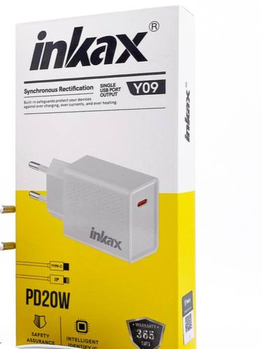 Зарядное устройство Inkax Y09 2X1 PD iPhone 20W, Белый, купить недорого