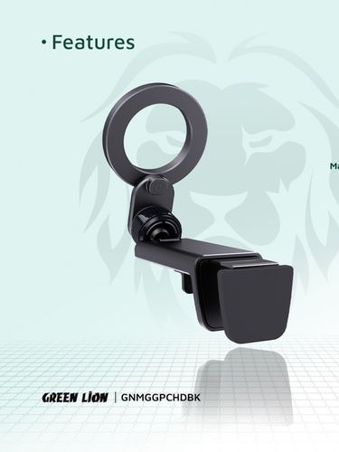 Avtomobil uchun telefon ushlagichi Green Lion MagGrip, Qora, в Узбекистане