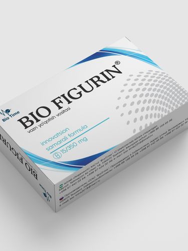Xos korporatsiyasi Bio Figurin ichakda eriydigan kapsulalari, 350 mg, No-15
